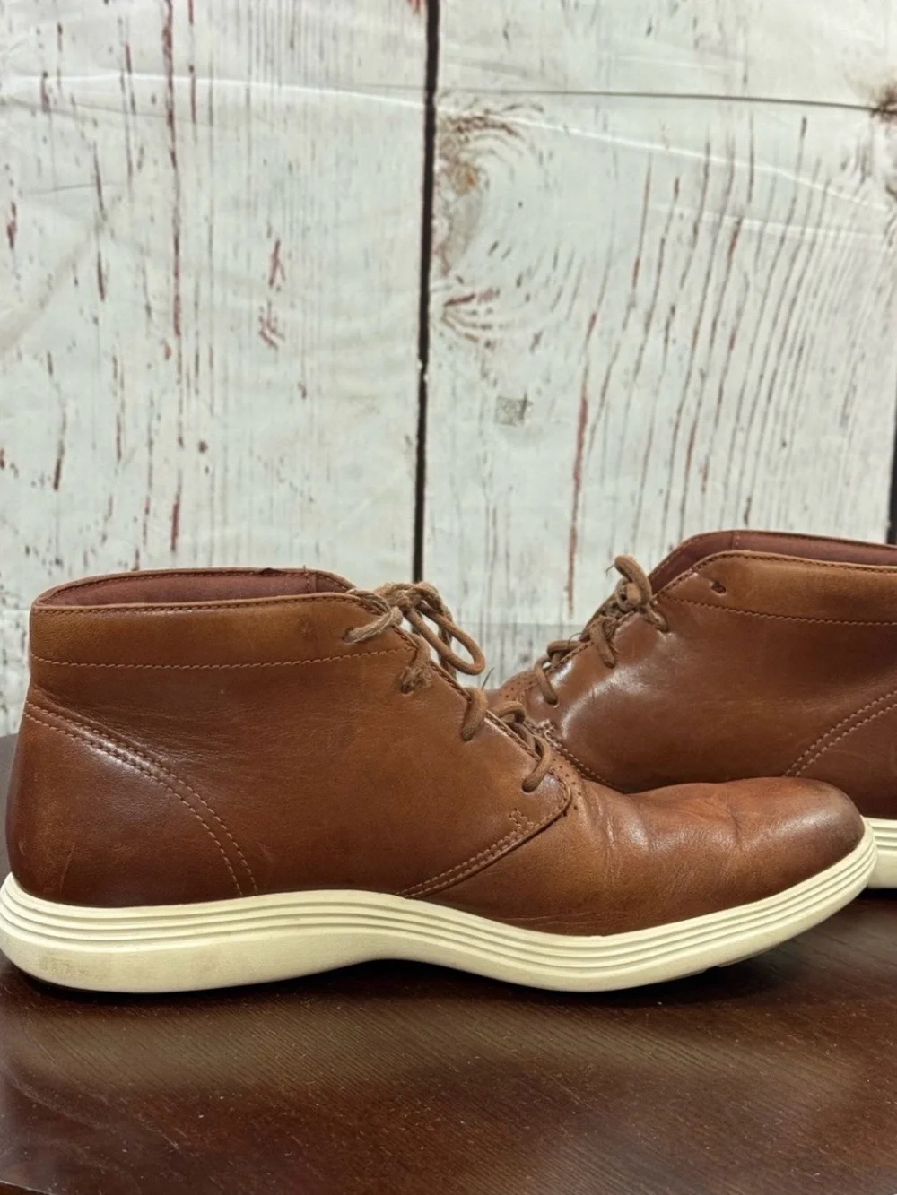 Cole Haan Grand OS Men’s Brown Leather Chukka Boots 9.5